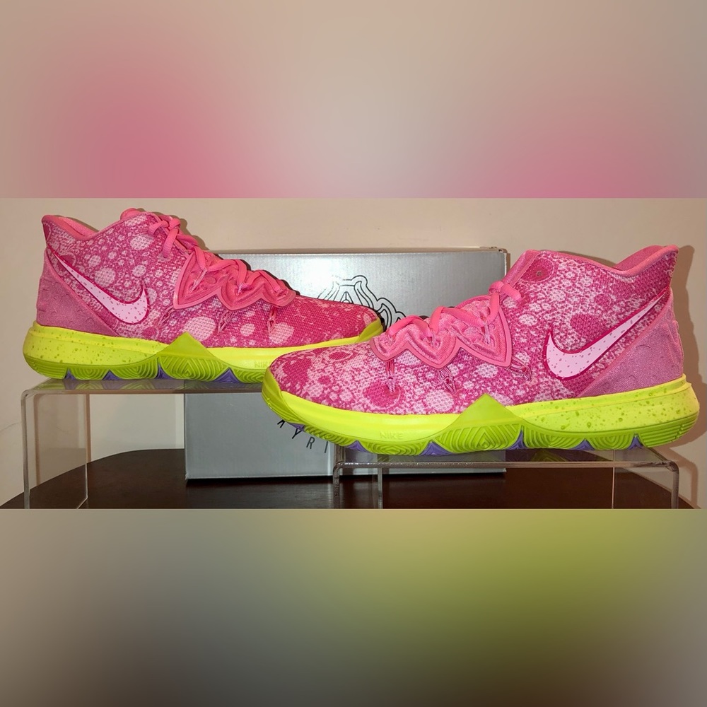 NIKE KYRIE 5 SPONGEBOB SQUAREPANTS “PATRICK” BRAND NEW GRADE SCHOOL SIZE 7Y